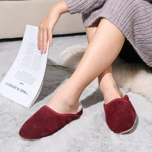 PAMIR Women's Sheepskin House Slippers SF688
